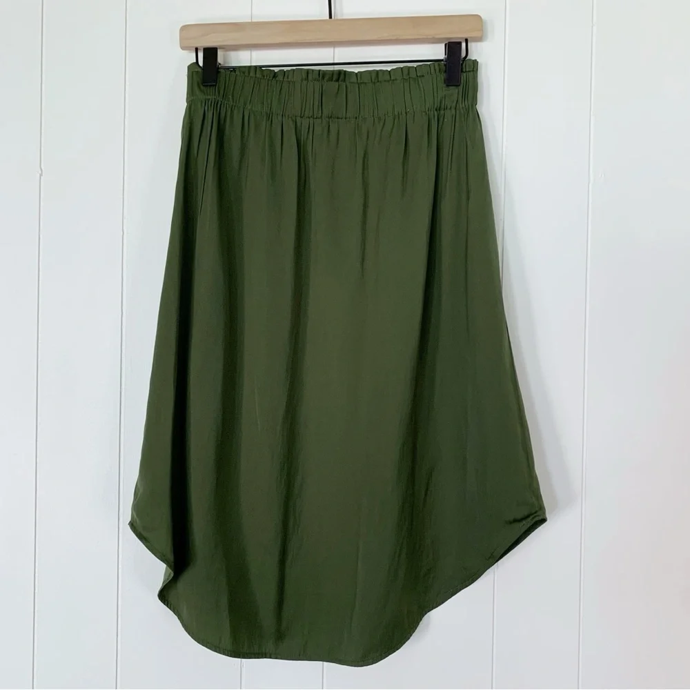 LOFT Green Skirt XS - Picture 2 of 6
